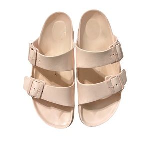 Birkenstock Arizona Eva Double Strap Sandals Slides Size 40 Rose